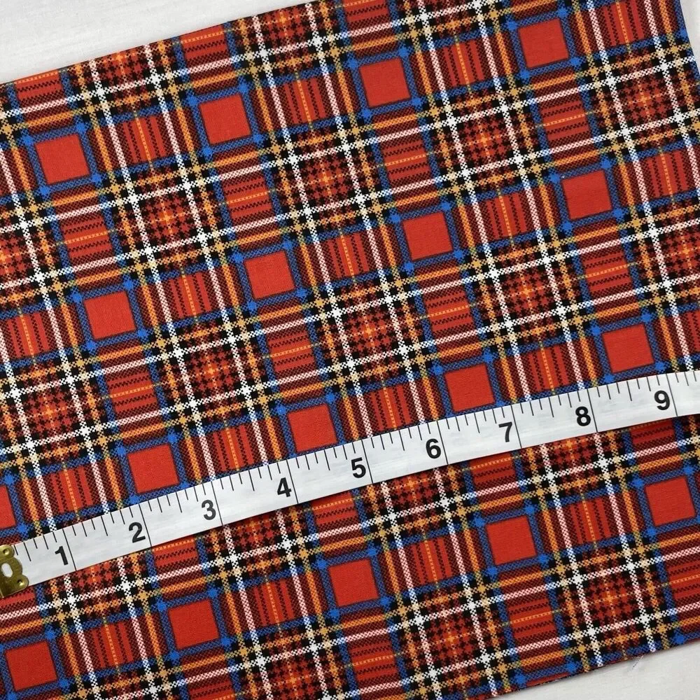 FQ Bundle 3 PC Xmas Nutcracker Fat Quarter Holiday North Pole Plaid Poinsettia